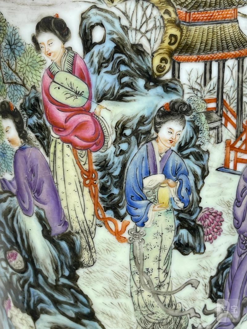 清代 粉彩瓷器一组四件 - 图32
